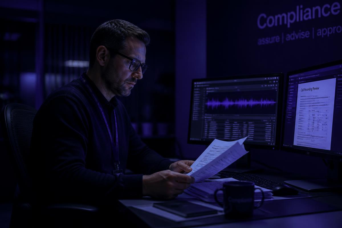 FCA-aware compliance and quality assurance on every call